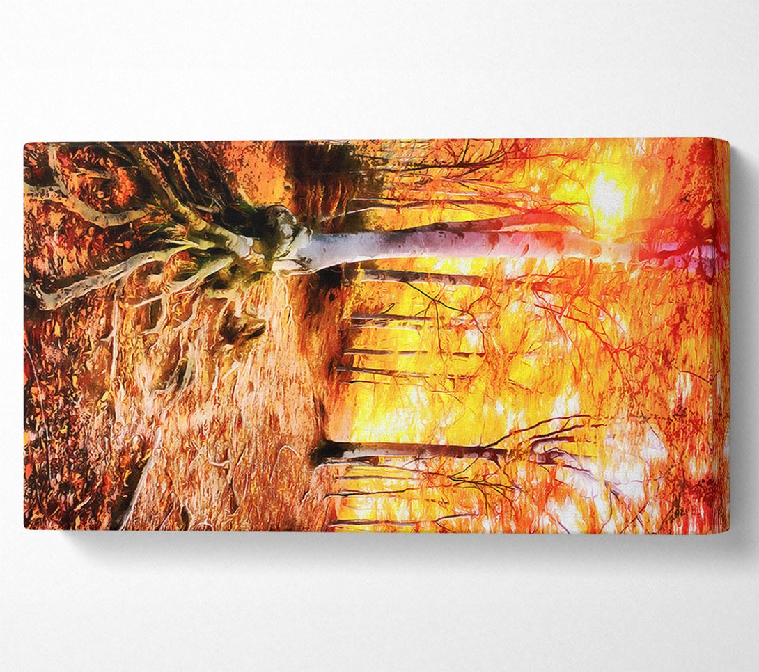  A Canvas Print of Golden Tre Walk Canvas Print