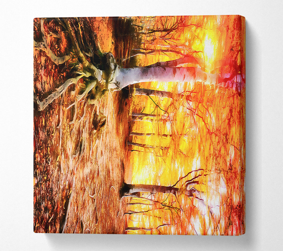  A Canvas Print of Golden Tre Walk Canvas Print