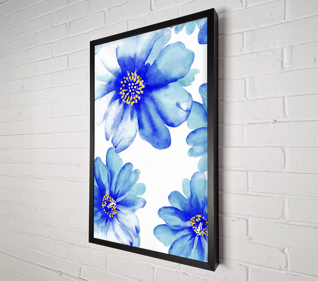  A Canvas Print of Stunning Blue Petals Canvas Art