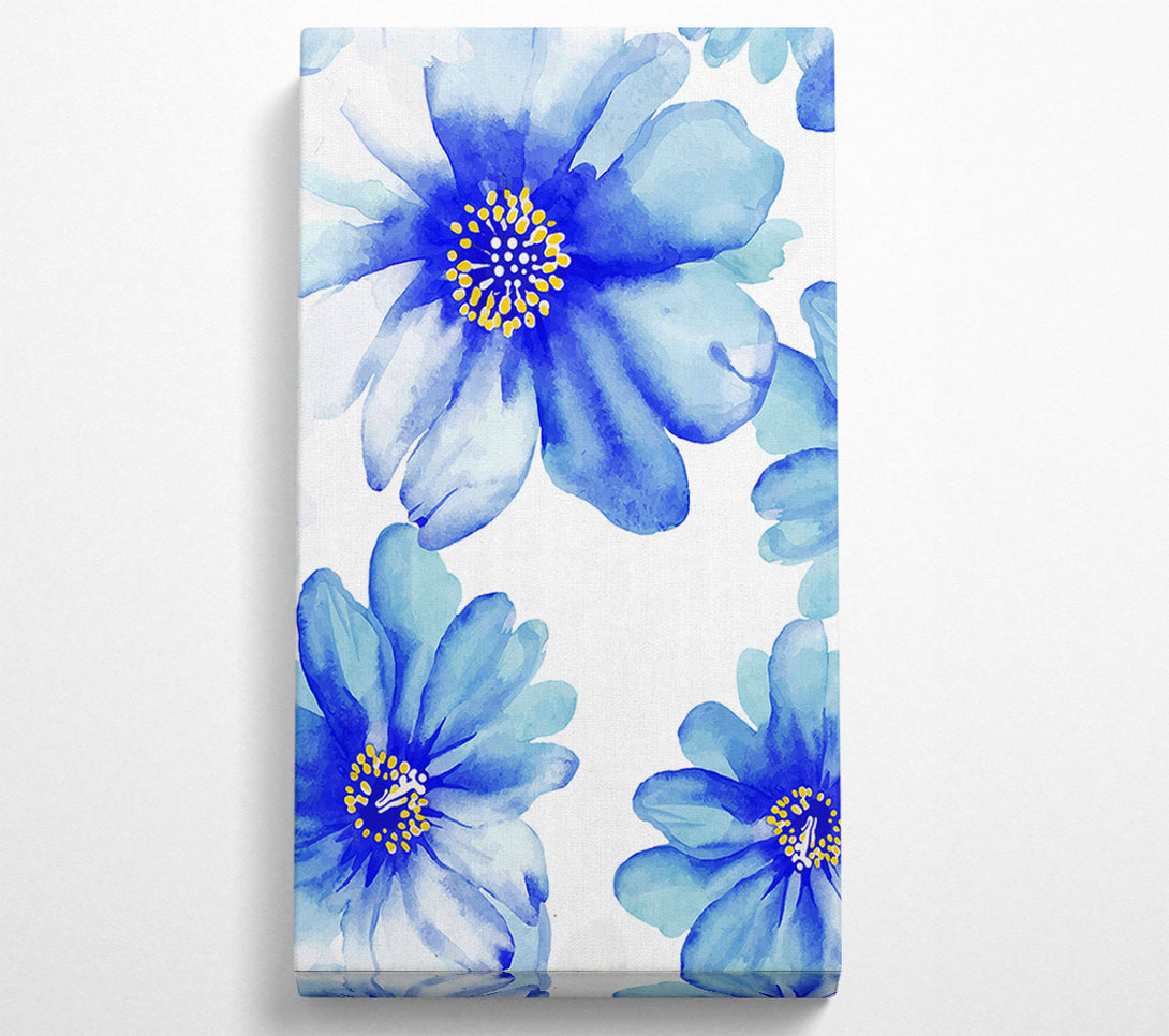  A Canvas Print of Stunning Blue Petals Canvas Art