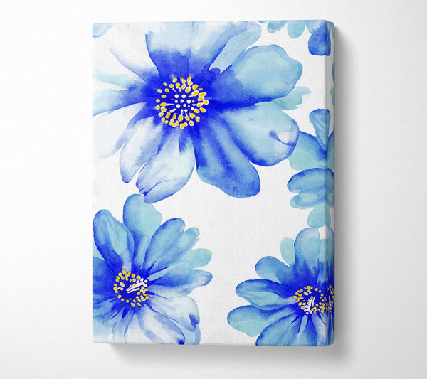  A Canvas Print of Stunning Blue Petals Canvas Art