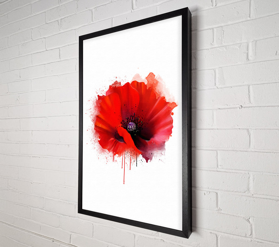  A Canvas Print of Poppy Melt Canvas Wall Art