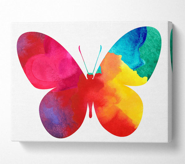  A Canvas Print of Rainbow Butterfly Canvas Art