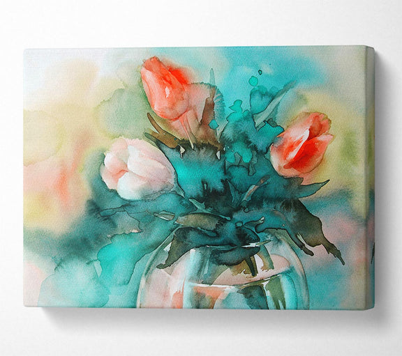 Tulip Flower Arrangement WallartDirect