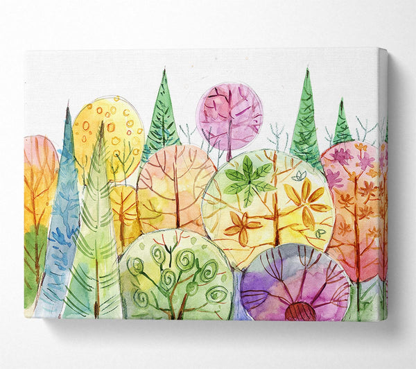  A Canvas Print of Tree Abstract Canvas Wall Art
