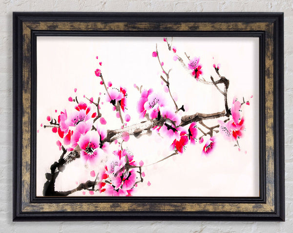 Cherry Tree Painting Framed Print