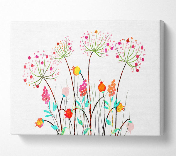  A Canvas Print of Wild Flower Colours Canvas Art