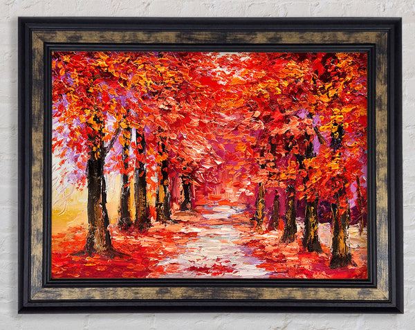 Red Delight Framed Print