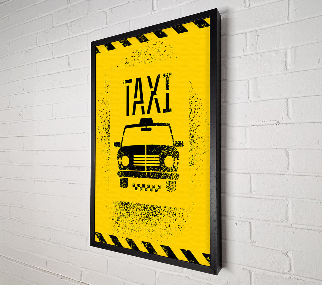  A Canvas Print of Funky NYC Taxi Cab Canvas Print