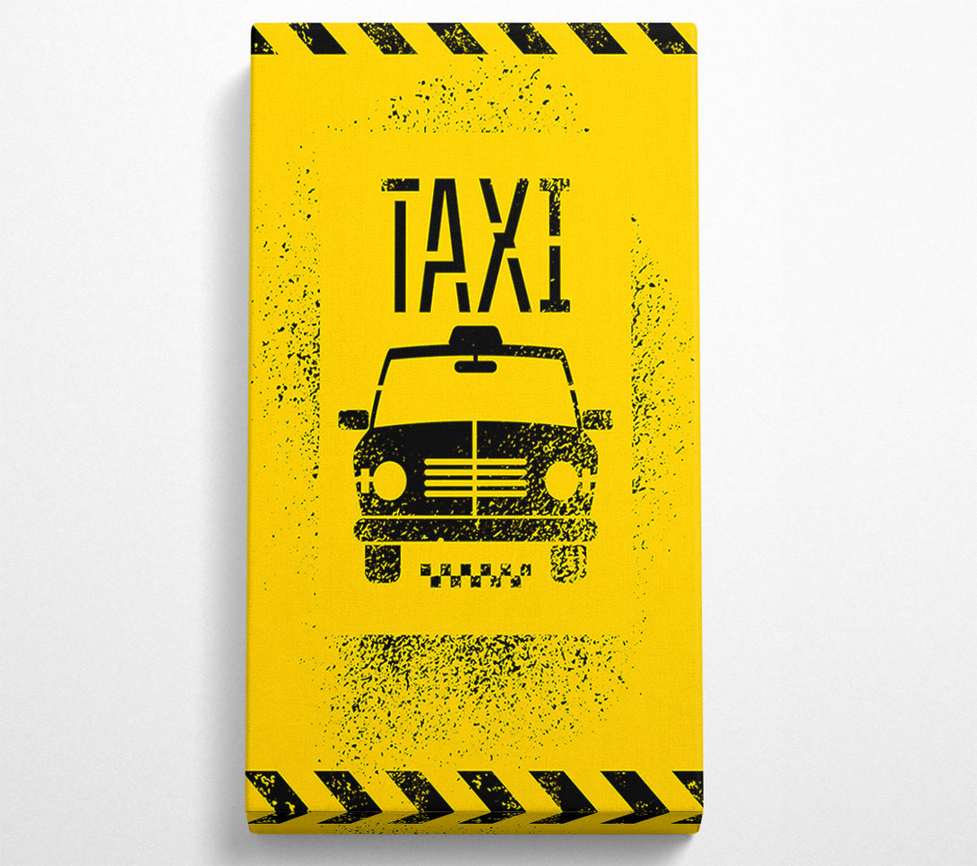  A Canvas Print of Funky NYC Taxi Cab Canvas Print