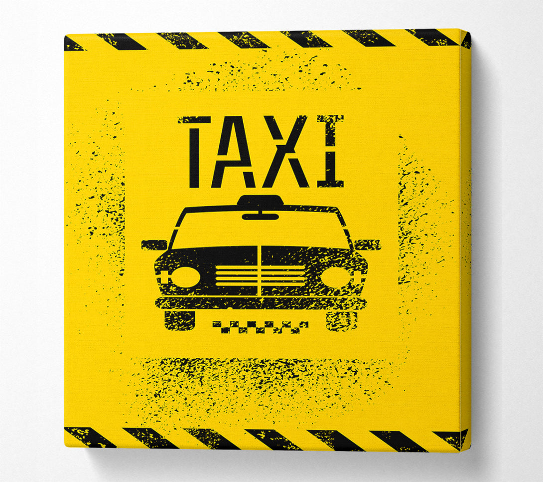  A Canvas Print of Funky NYC Taxi Cab Canvas Print