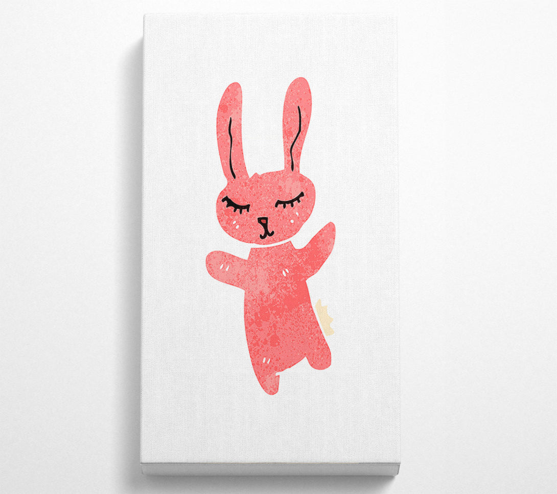  A Canvas Print of Pink Bunny Hug Canvas Art