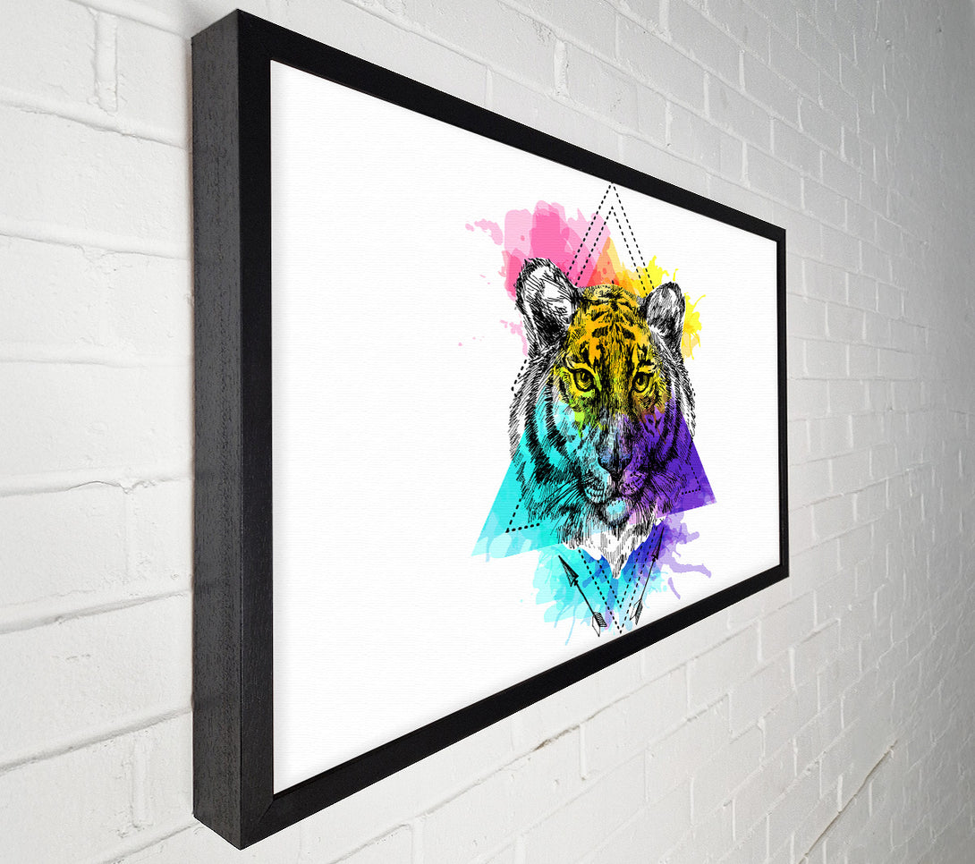  A Canvas Print of Tiger Paint Splat Canvas Art