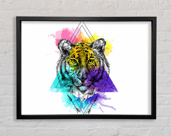 Tiger-Farbspritzer