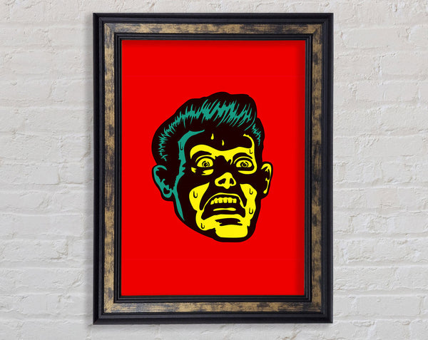 Face Of Horror Framed Print
