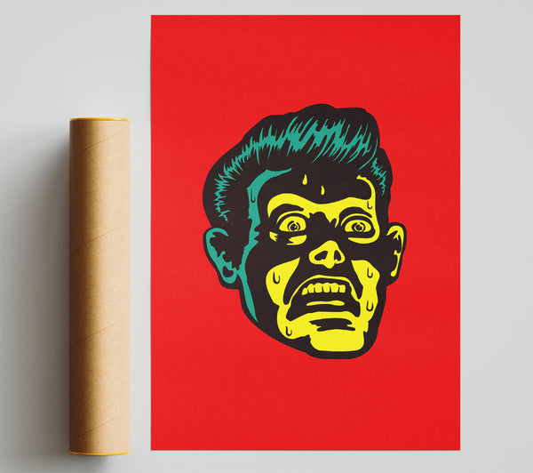 Face Of Horror Giclee Print