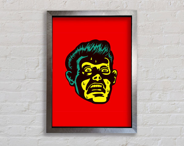 Face Of Horror Framed Print