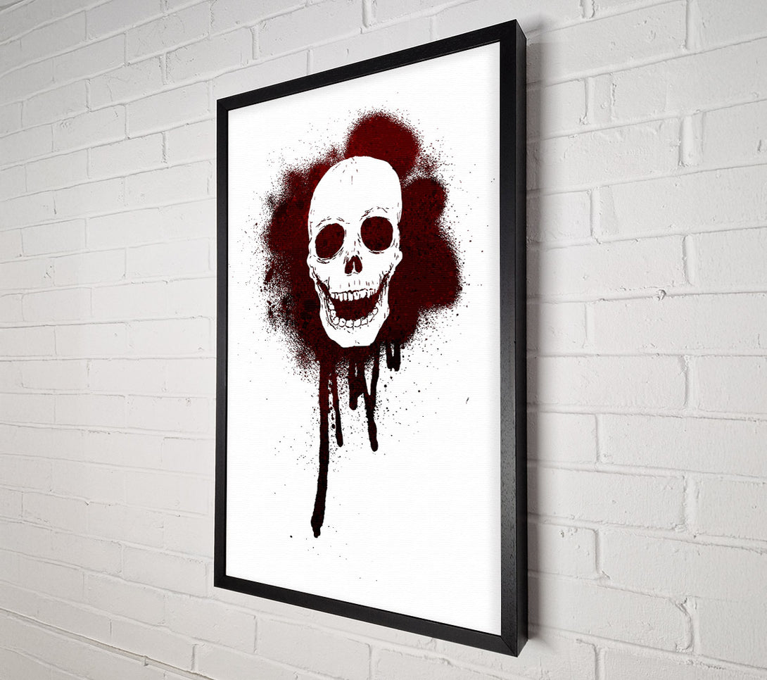  A Canvas Print of Spray Paint Skull Canvas Art