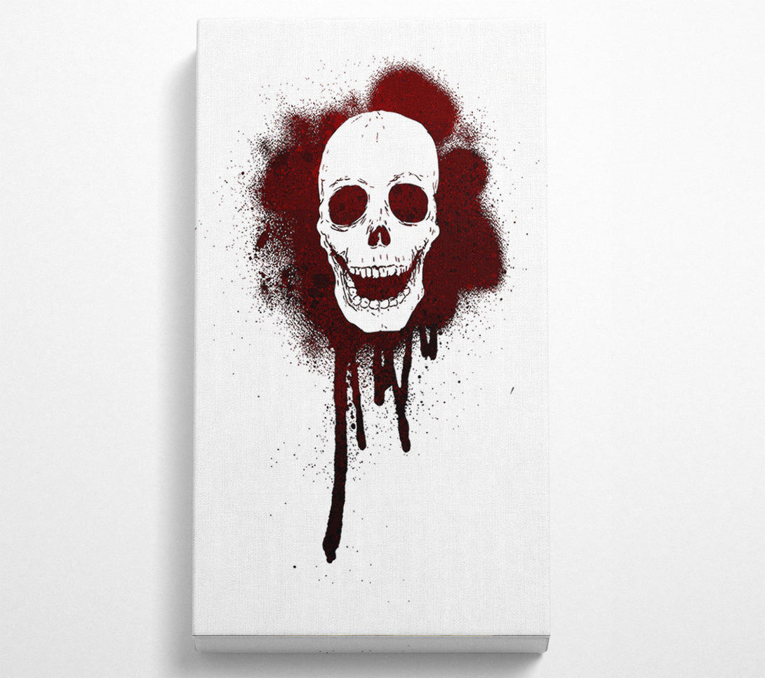  A Canvas Print of Spray Paint Skull Canvas Art
