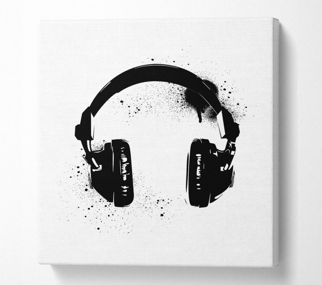  A Canvas Print of Headphone Funk Canvas Print
