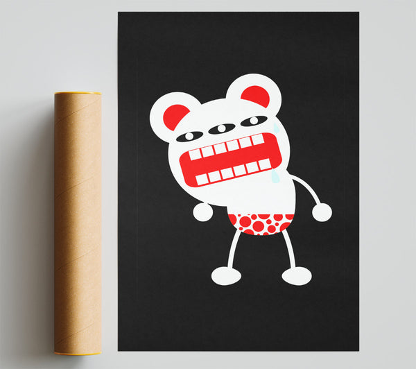 Angry Monster Mouth Print
