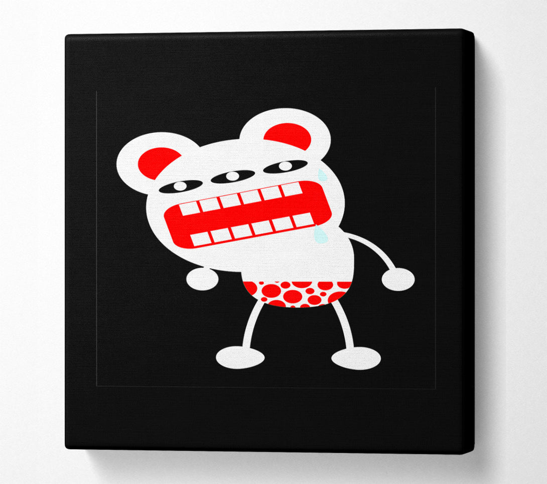  A Canvas Print of Angry Monster Mouth Canvas Art