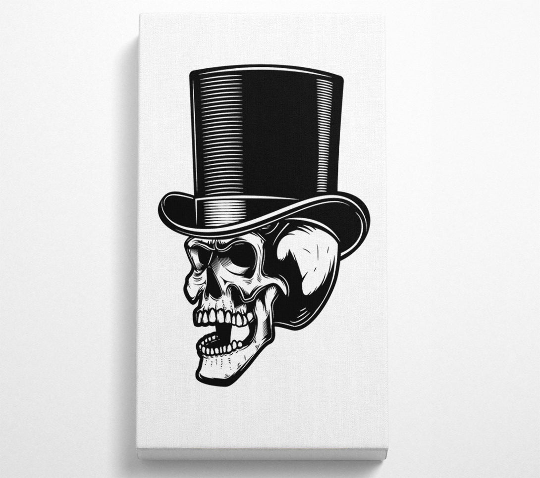  A Canvas Print of Top Hat Skull Canvas Wall Art