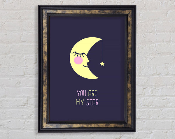 You Are My Star Framed Print