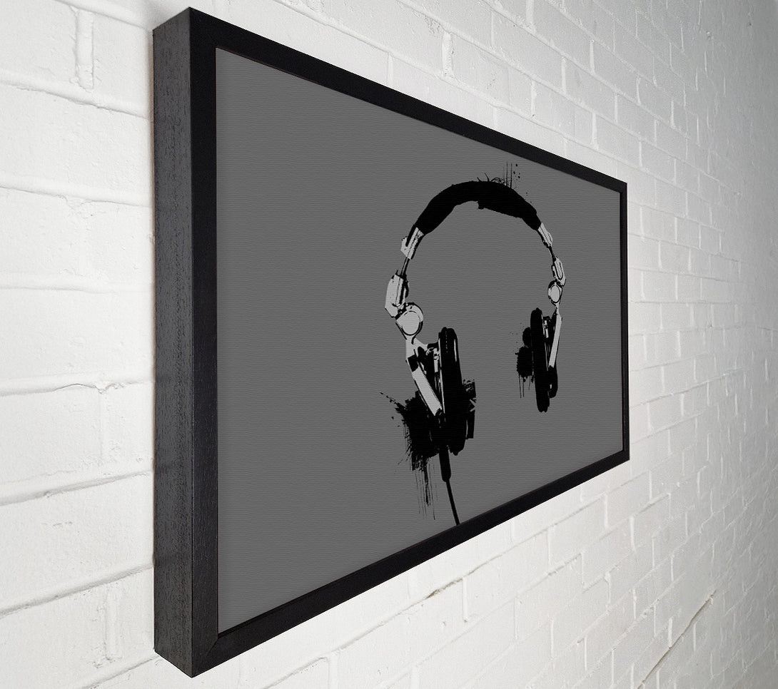  A Canvas Print of Funky Headphones Canvas Wall Art