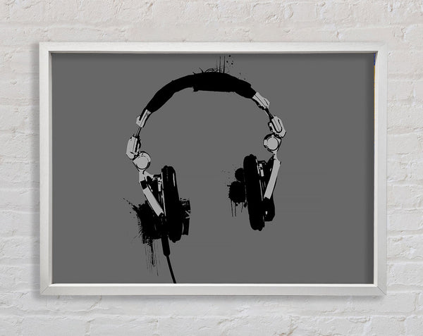 Funky Headphones Framed Print