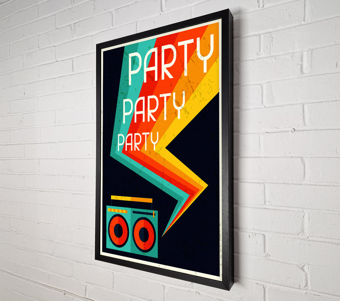  A Canvas Print of Party Party Party 1 Canvas Print