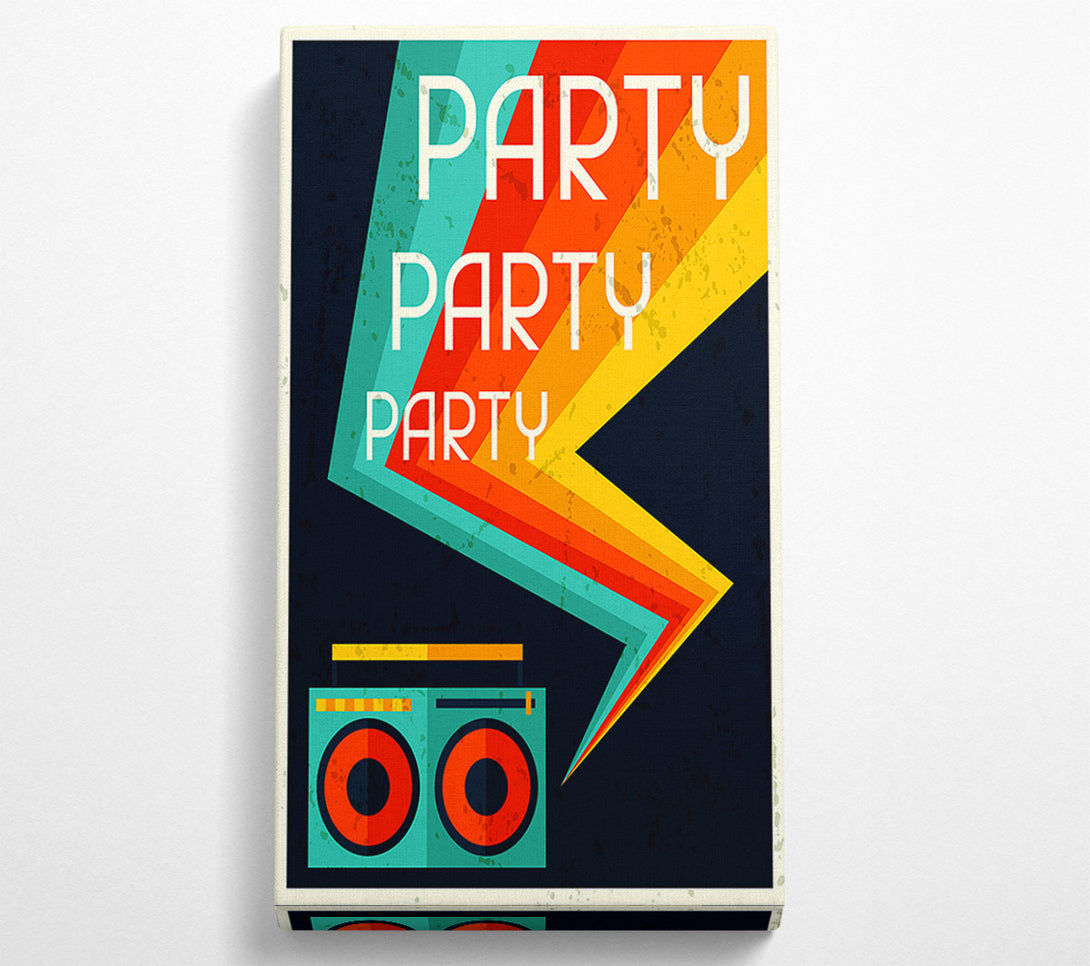  A Canvas Print of Party Party Party 1 Canvas Print