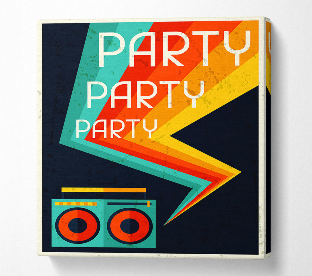  A Canvas Print of Party Party Party 1 Canvas Print