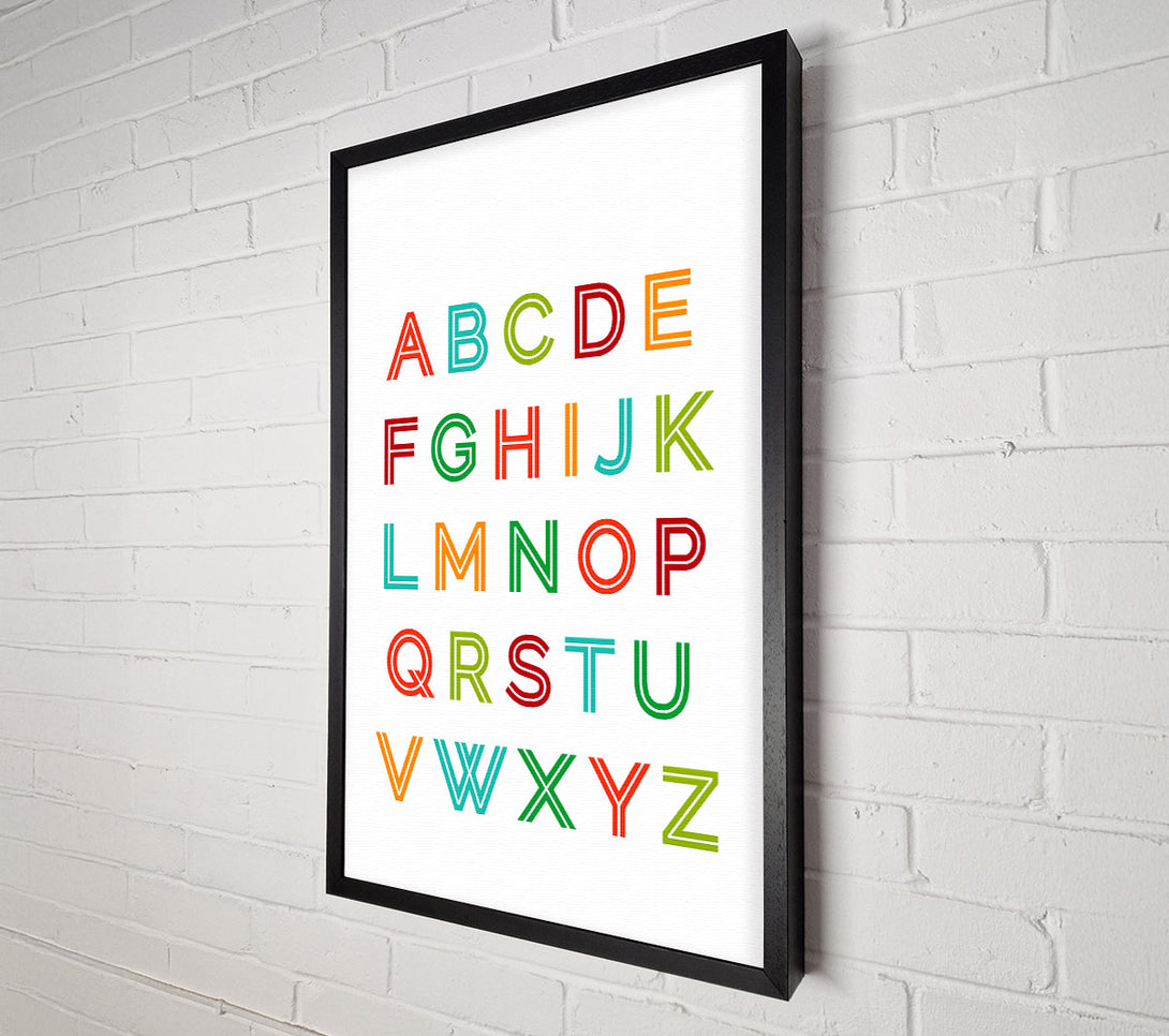  A Canvas Print of Alphabet Colours Canvas Print