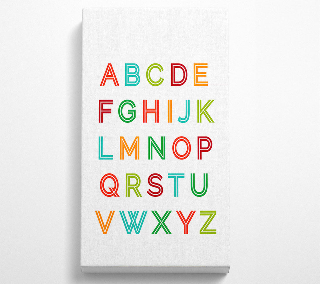  A Canvas Print of Alphabet Colours Canvas Print