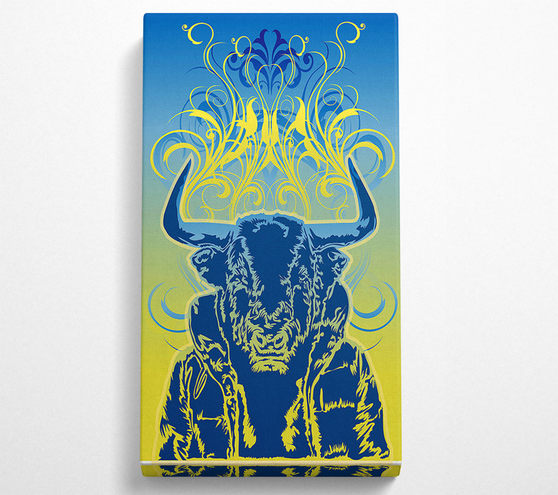  A Canvas Print of Cool Bull Canvas Print