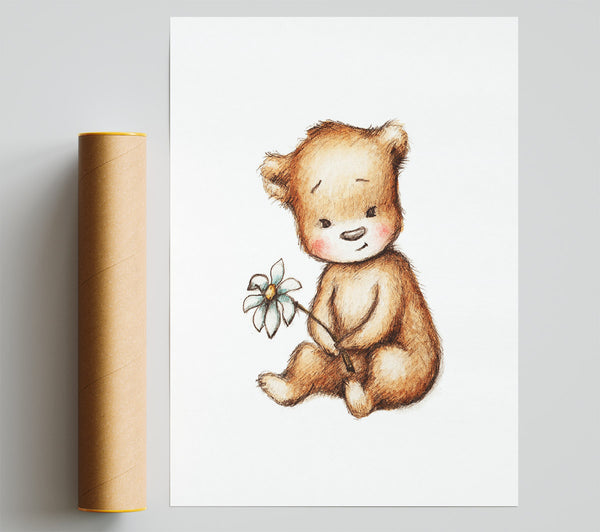 Flower Bear Print