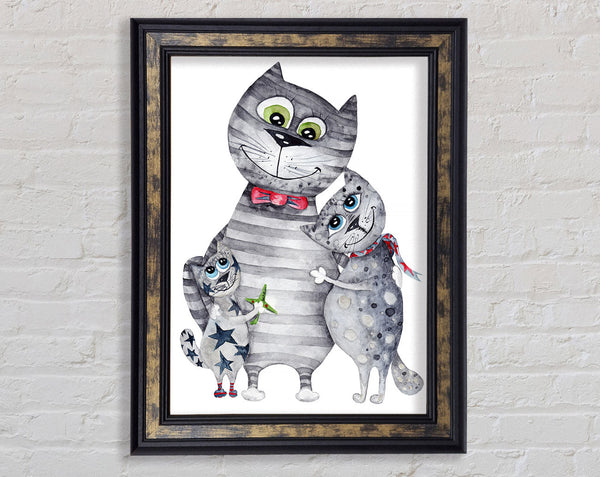 Cat Family Love