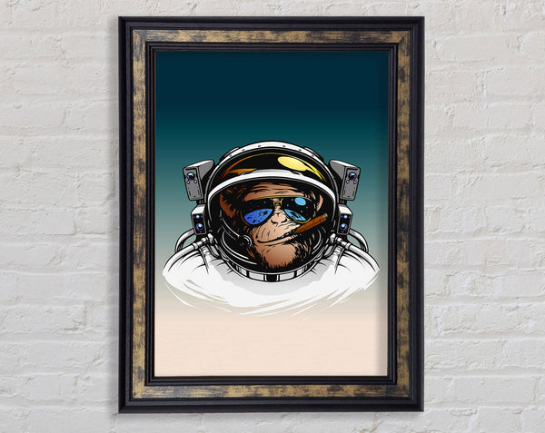Astronaut Monkey Framed Print