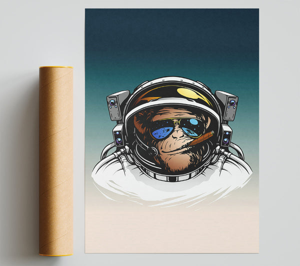 Astronaut Monkey Giclee Print