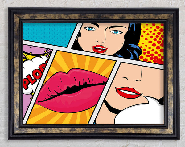 Comic Strip 4 Framed Print