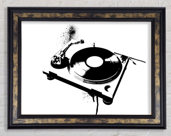 DJ Put The Record On Framed Print