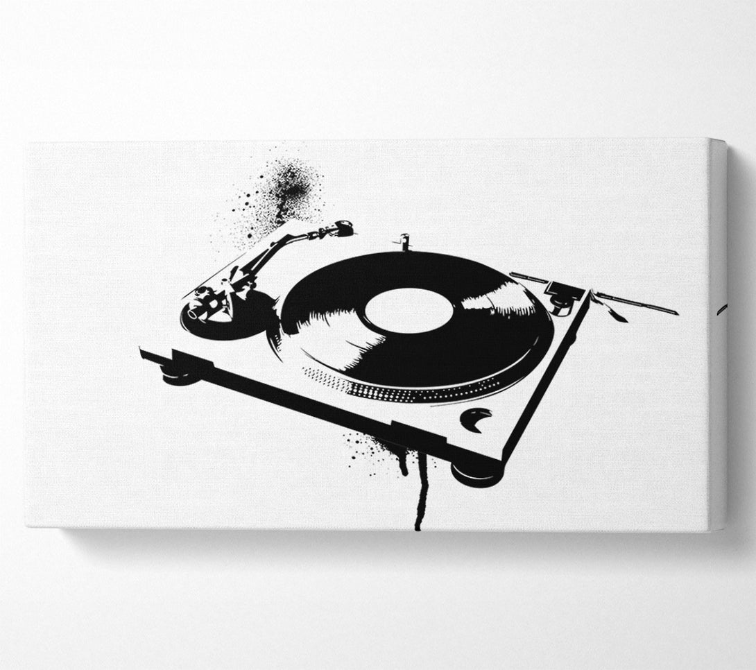  A Canvas Print of DJ Put The Record On Canvas Print