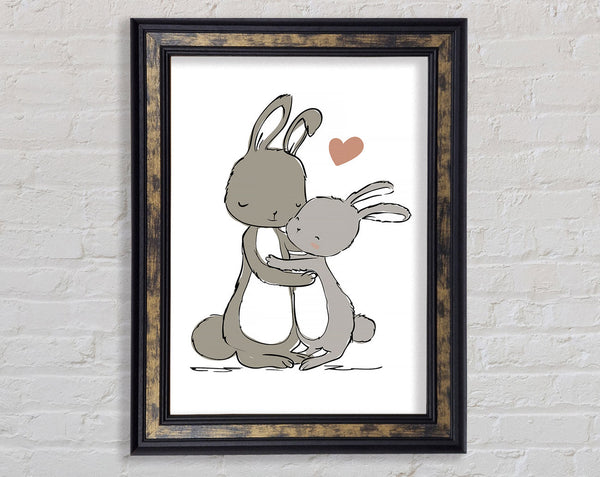 Bunny Love Framed Print