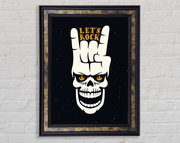 Lets Rock Framed Print