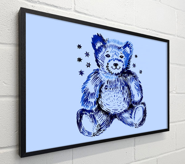 Blue Teddy Bear Stars