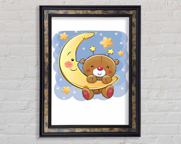 Bear In The Stars Framed Print