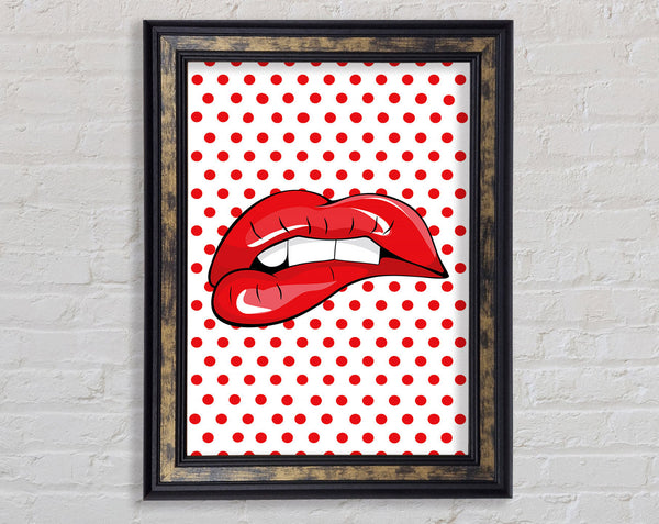 Red Lips 1 Framed Print
