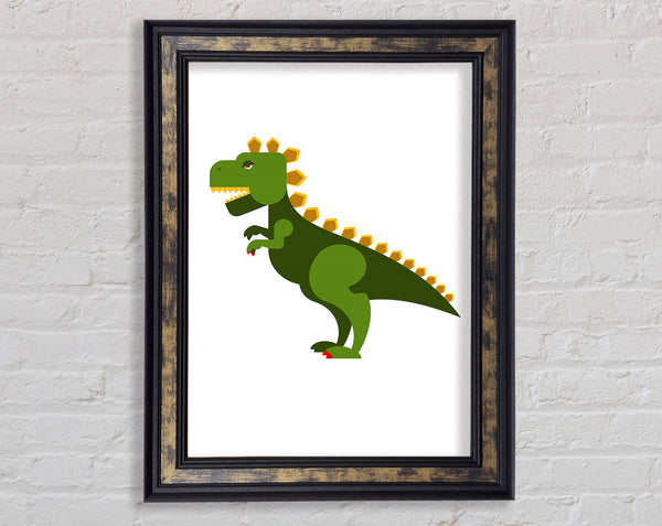 Funky Dinosaur Framed Print
