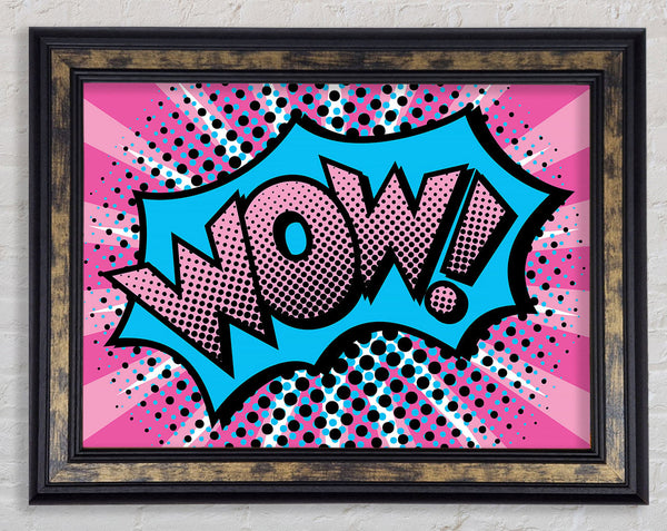 Pink Wow Framed Print
